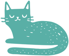 cat doodle teal cat doodle teal